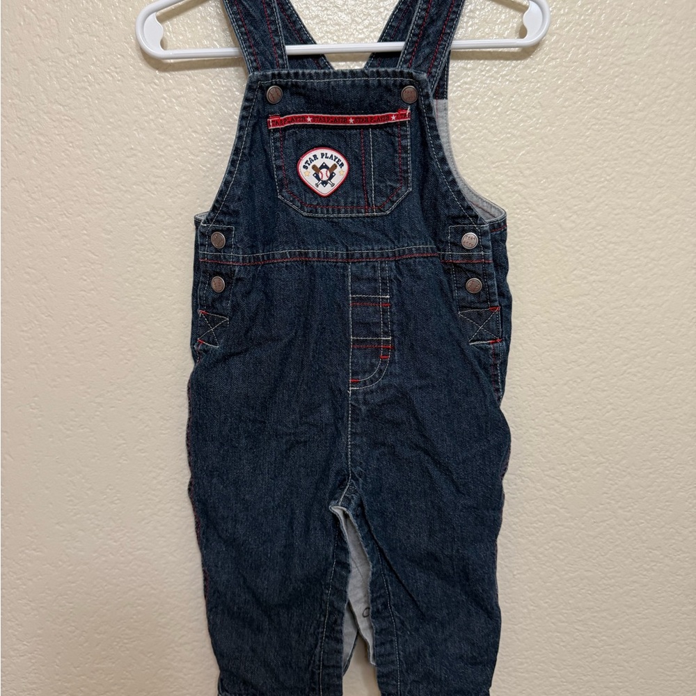 Free People Kids Dark Blue Overalls with Patch